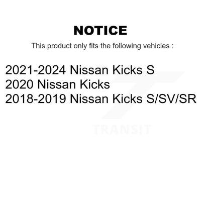Complete Shocks Strut & Coil Spring Mount Assemblies Front Kit For Nissan Kicks