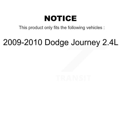 Complete Shock Strut Coil Spring Front Rear Kit For 2009-2010 Dodge Journey 2.4L