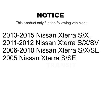 Complete Shocks Strut & Coil Spring Assemblies Front Rear Kit For Nissan Xterra