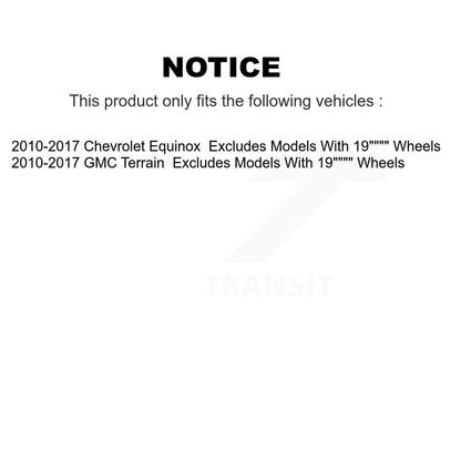 Strut And Coil Spring Front Rear Kit For 2010-2017 Chevrolet Equinox GMC Terrain