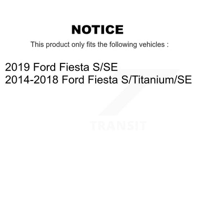 Complete Shocks Strut And Coil Spring Assemblies Front Rear Kit For Ford Fiesta