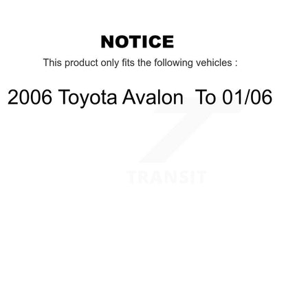 Complete Shocks Strut Coil Spring Front Rear Kit For 2006 Toyota Avalon To 01 06