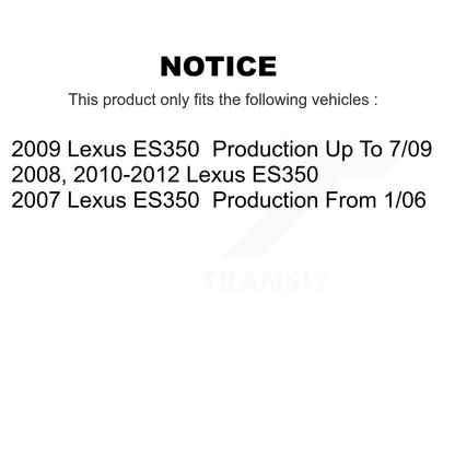 Complete Shocks Strut Coil Spring Mount Front Rear Kit For 2007-2012 Lexus ES350