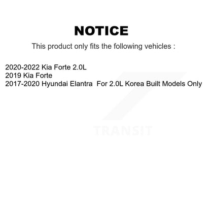 Complete Shocks Strut & Coil Spring Front Rear Kit For Hyundai Elantra Kia Forte