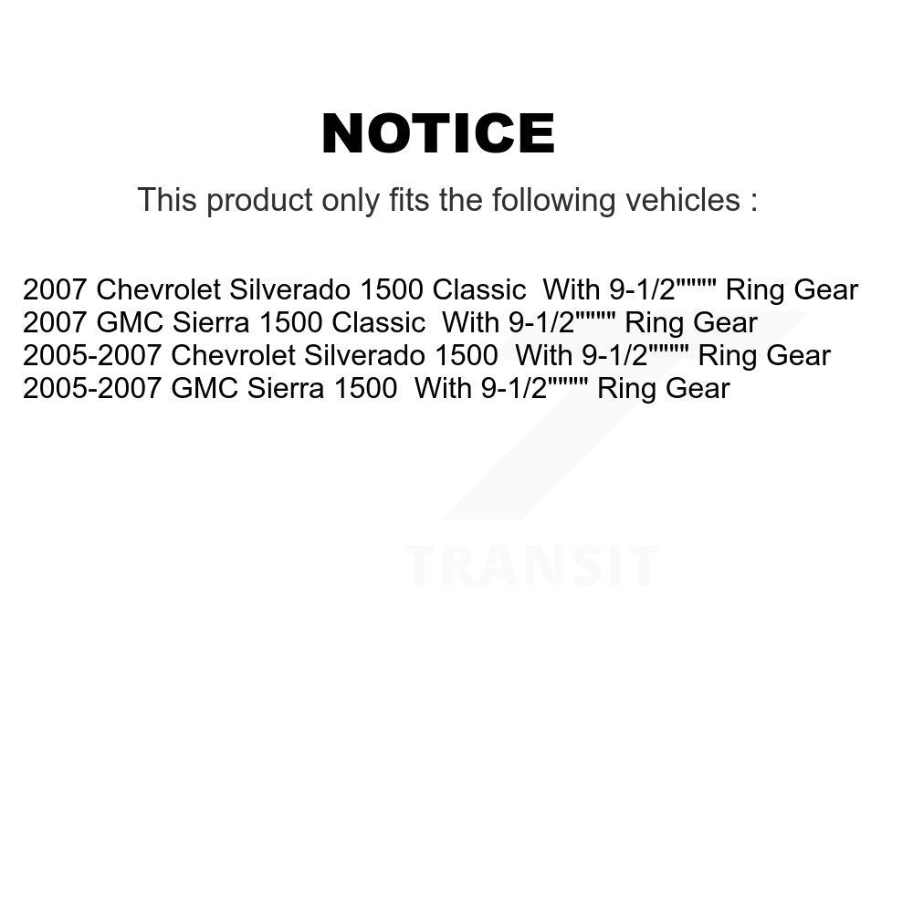 Drum Brake And Bearing Rear Kit For Chevrolet GMC Silverado 1500 Sierra Classic