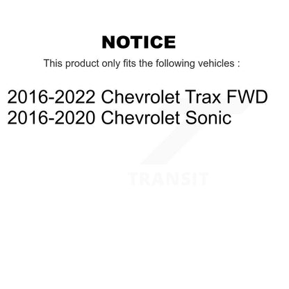 Drum Brake And Wheel Hub Bearing Assembly Rear Kit For Chevrolet Trax Sonic
