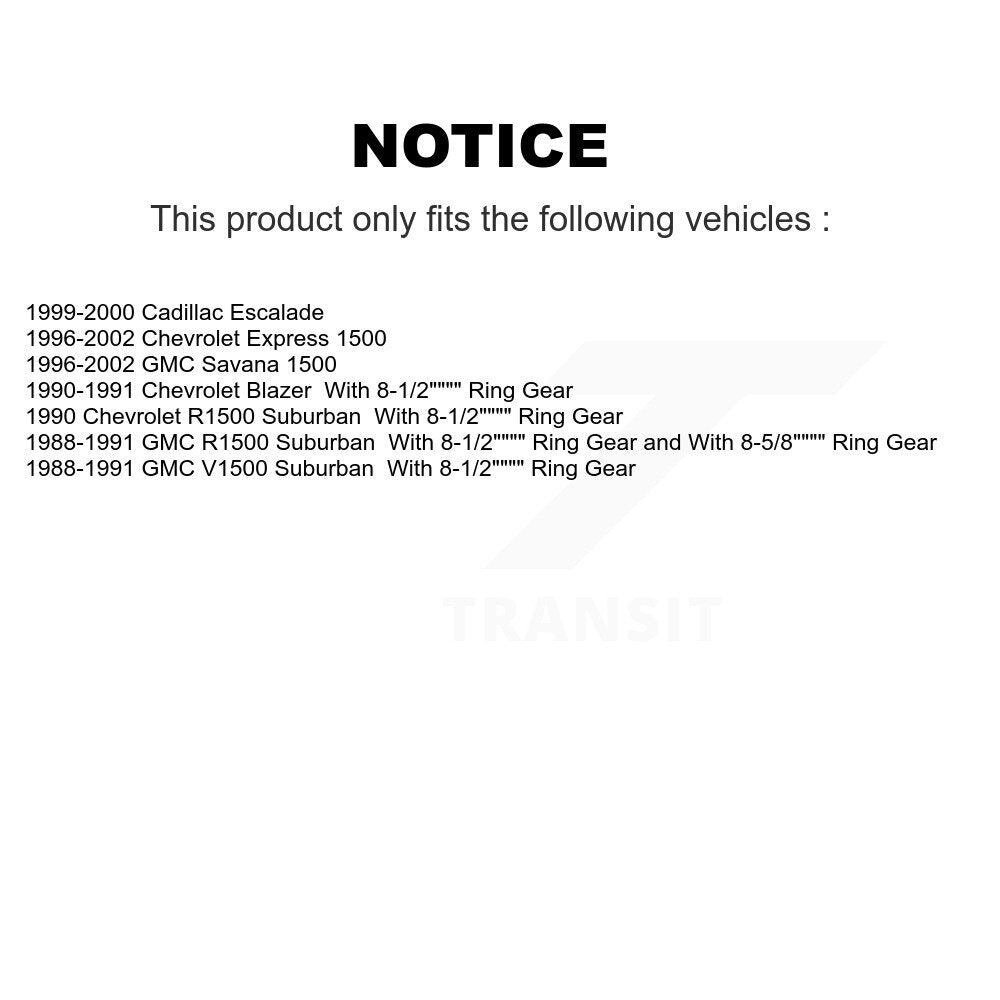 Brake Drum Hardware Bearing Rear Kit For Chevrolet Express 1500 GMC Savana V1500