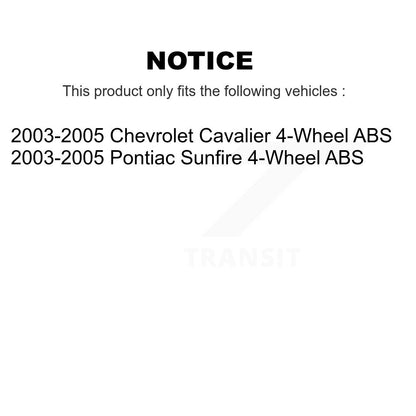 Brake Drum Hardware Hub Bearing Rear Kit For Pontiac Sunfire Chevrolet Cavalier