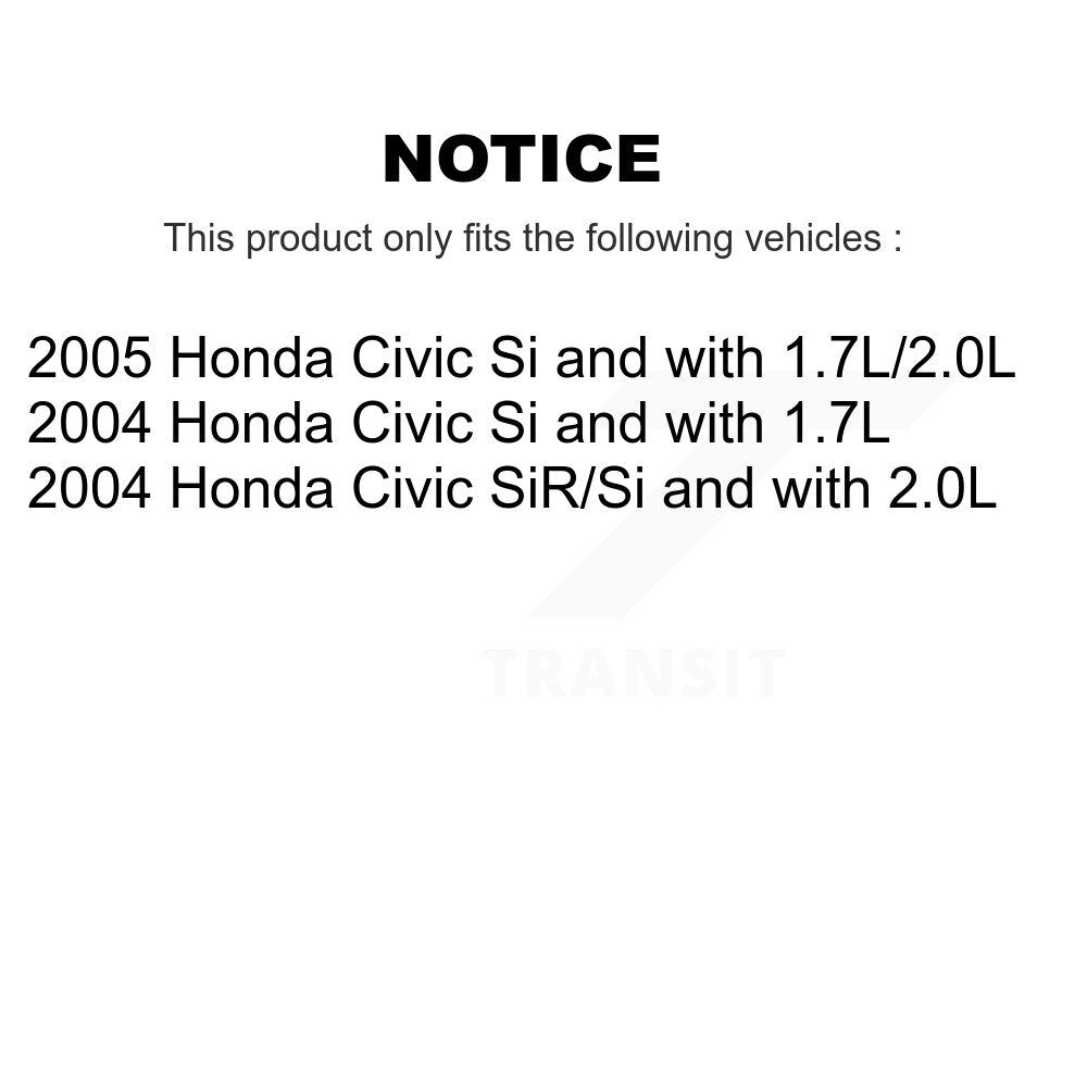 Brake Drum Hardware And Wheel Hub Bearing Assembly Rear Kit For Honda Civic