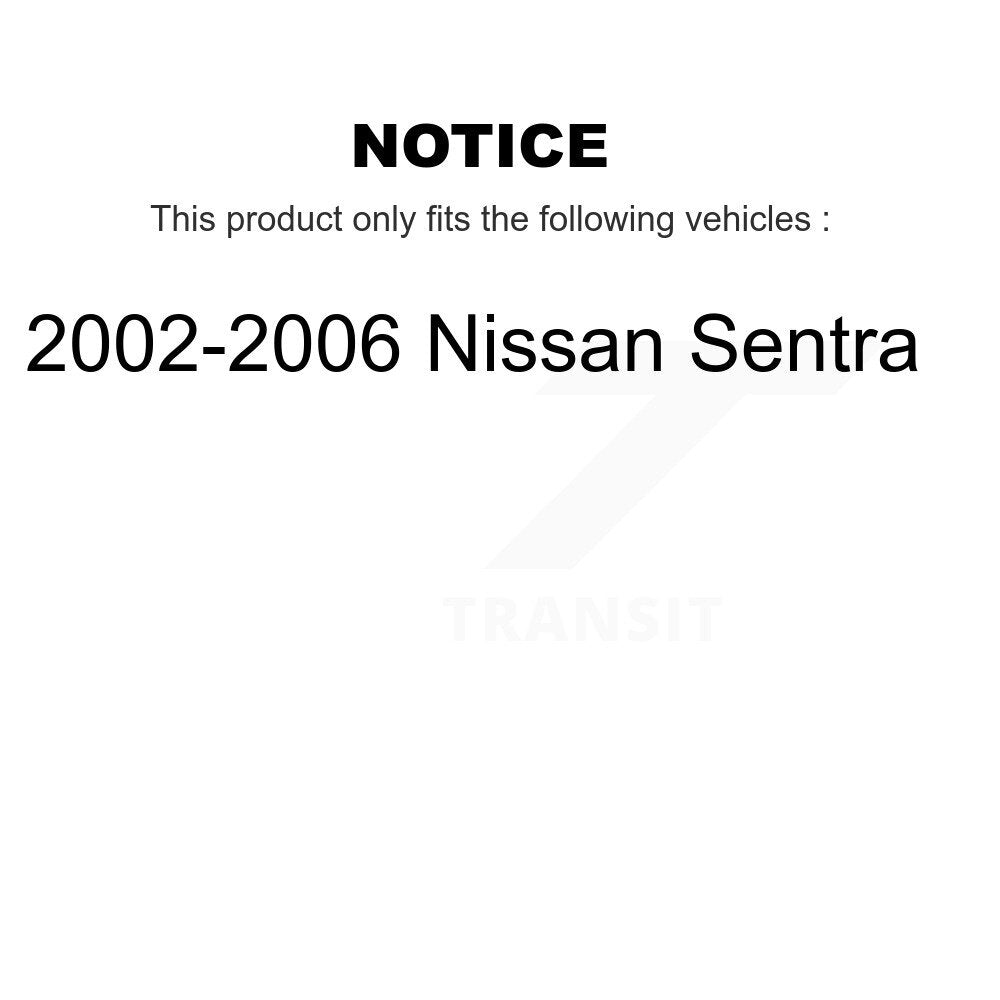 Brake Drum Hardware And Wheel Hub Bearing Rear Kit For 2002-2006 Nissan Sentra