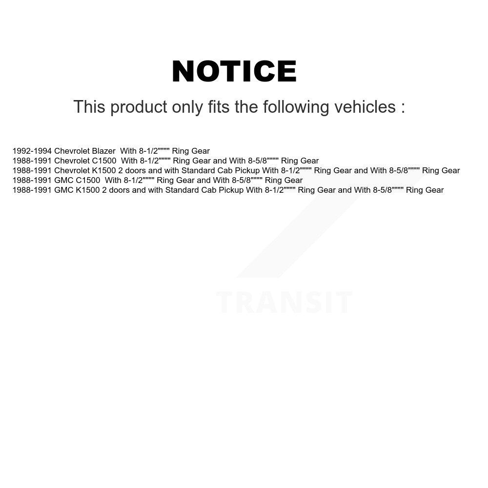 Brake Drum Shoes And Bearing Rear Kit For 1988-1991 C1500 Chevrolet GMC K1500