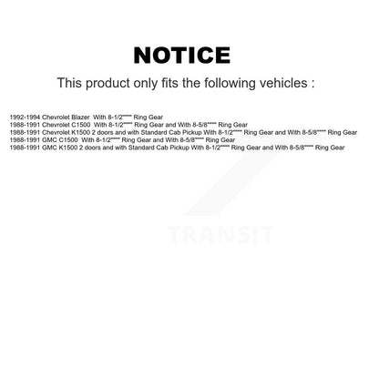 Brake Drum Shoes And Bearing Rear Kit For 1988-1991 C1500 Chevrolet GMC K1500