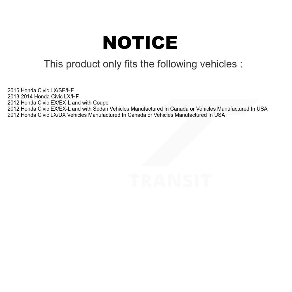 Brake Drum Shoes And Wheel Hub Bearing Assembly Rear Kit For Honda Civic