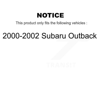 Brake Drum Shoes And Hub Bearing Assembly Rear Kit For 2000-2002 Subaru Outback