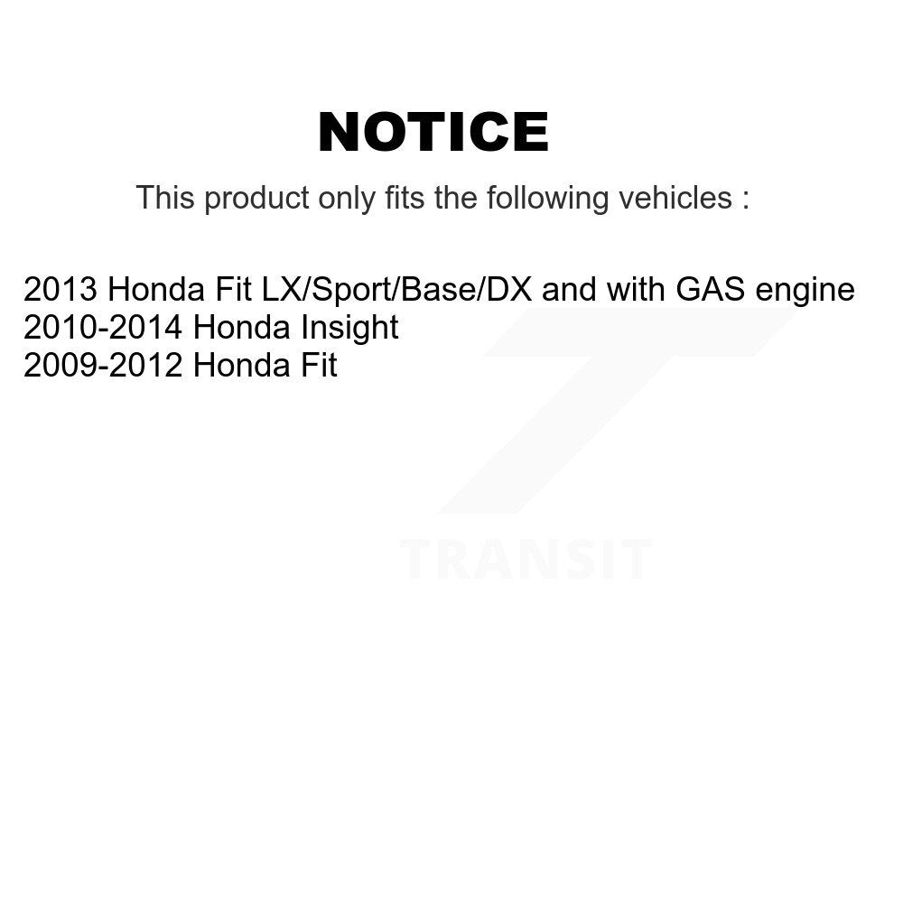 Brake Drum Shoes And Wheel Hub Bearing Assembly Rear Kit For Honda Fit Insight