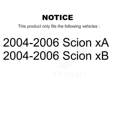 Brake Drum Shoes And Hub Bearing Assembly Rear Kit For 2004-2006 Scion xB xA