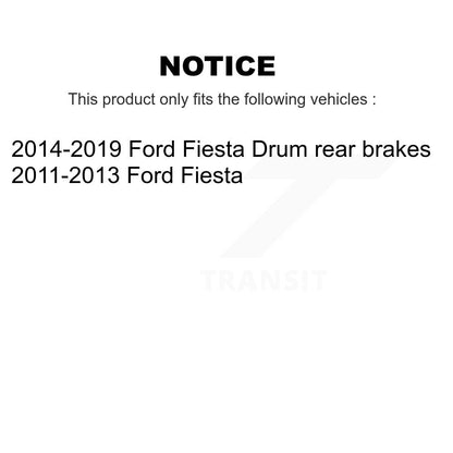Brake Drum Shoes And Wheel Hub Bearing Assembly Rear Kit For Ford Fiesta
