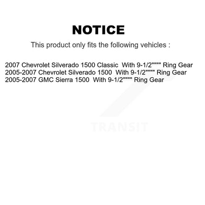 Drum Brake Shoe & Hardware And Bearing Rear Kit For Chevrolet Silverado 1500 GMC