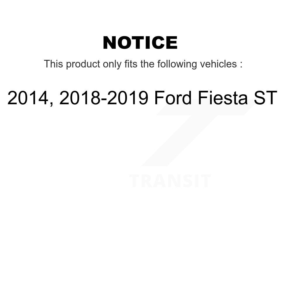 Drum Brake Shoe & Hardware And Wheel Bearing Rear Kit For Ford Fiesta ST