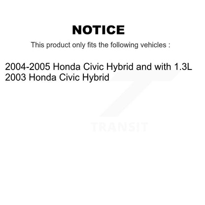 Wheel Cylinders And Hardware Hub Bearing Assembly Rear Kit For Honda Civic