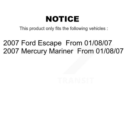 Wheel Cylinders & Drum Shoes Bearing Rear Kit For Ford Escape Mercury Mariner