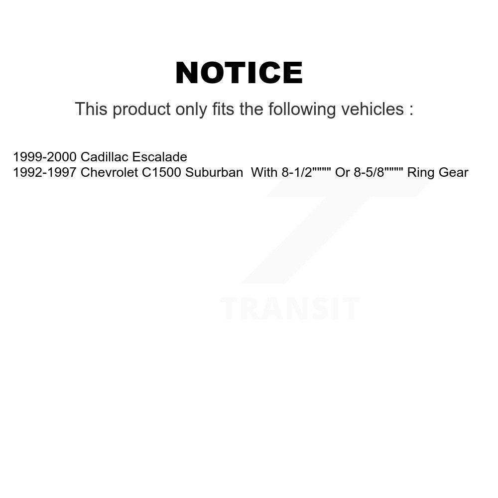 Wheel Cylinders And Drum Shoes Bearing Rear Kit For Chevrolet C1500 Suburban