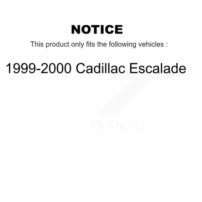 Wheel Cylinders And Hardware Bearing Rear Kit For 1999-2000 Cadillac Escalade