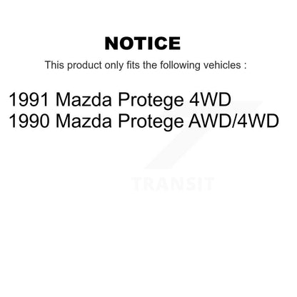 Wheel Cylinders And Bearing Rear Kit For Mazda Protege