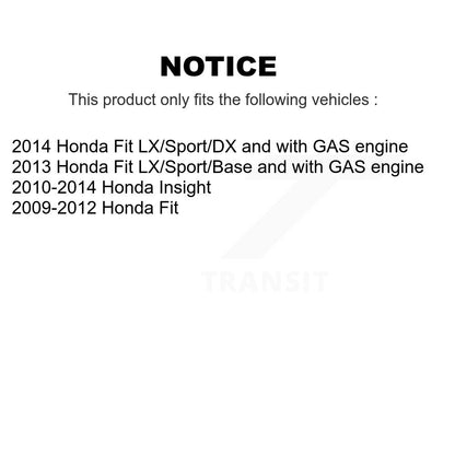 Wheel Cylinders And Hub Bearing Assembly Rear Kit For Honda Fit Insight