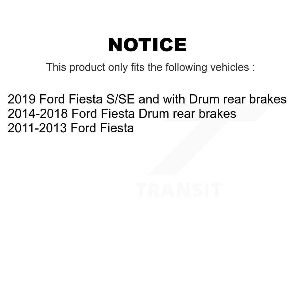 Wheel Cylinders And Hub Bearing Assembly Rear Kit For Ford Fiesta