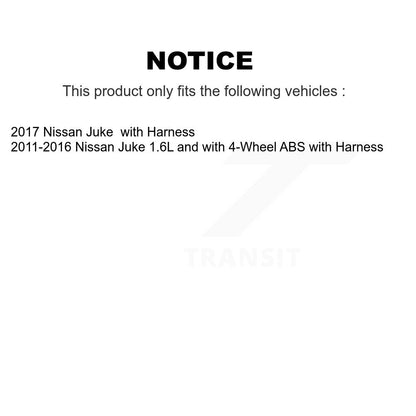 Wheel Hub Bearing And ABS Sensor Front Kit For Nissan Juke with Harness
