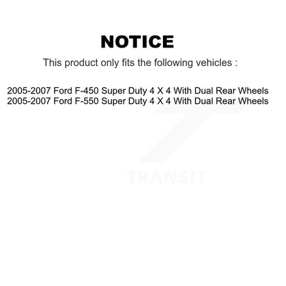 Wheel Hub Bearing & Extra Sensor Front Kit For Ford F-550 Super Duty F-450 4 X