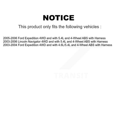 Wheel Hub Bearing & Extra Sensor Front Kit For Ford Expedition Lincoln Navigator