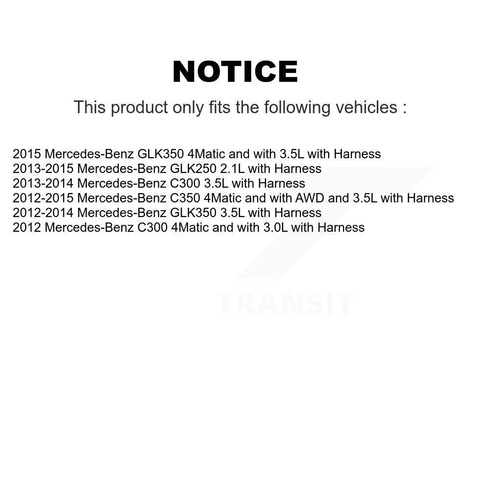 Wheel Bearing And ABS Sensor Front Kit For Mercedes-Benz C300 GLK250 GLK350 C350