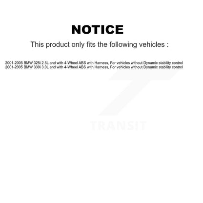 Wheel Bearing And ABS Sensor Front Kit For BMW 325i 330i