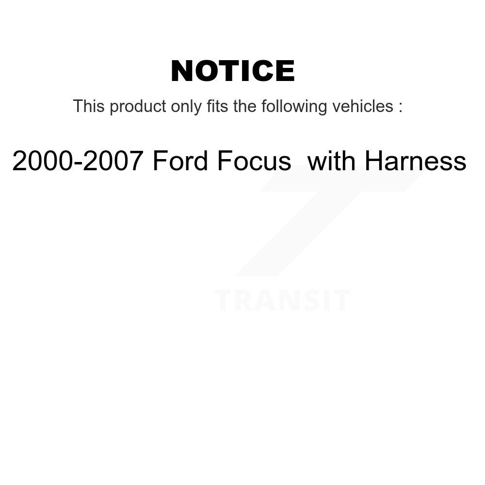 Wheel Bearing And ABS Sensor Front Kit For 2000-2007 Ford Focus with Harness