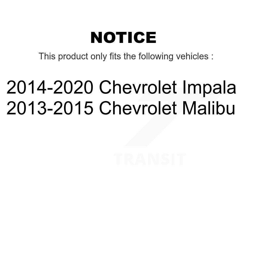 Wheel Hub Bearing And ABS Sensor Rear Kit For Chevrolet Malibu Impala