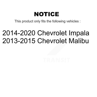Wheel Hub Bearing And ABS Sensor Rear Kit For Chevrolet Malibu Impala