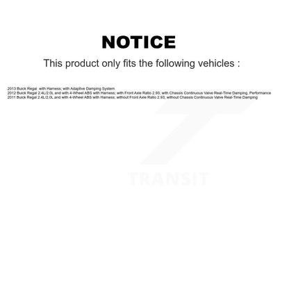 Wheel Hub Bearing And ABS Sensor Rear Kit For Buick Regal