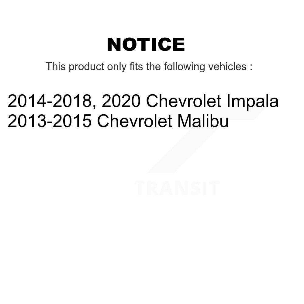 Wheel Hub Bearing And ABS Sensor Rear Kit For Chevrolet Malibu Impala