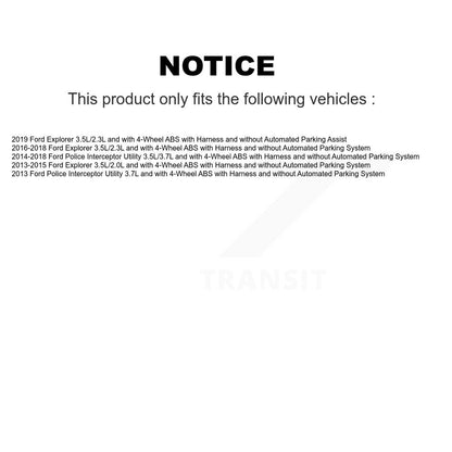 Wheel Hub Bearing & Sensor Rear Kit For Ford Explorer Police Interceptor Utility