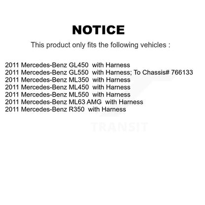 Wheel Bearing Sensor Rear Kit For Mercedes-Benz ML350 R350 ML550 GL550 GL450 AMG