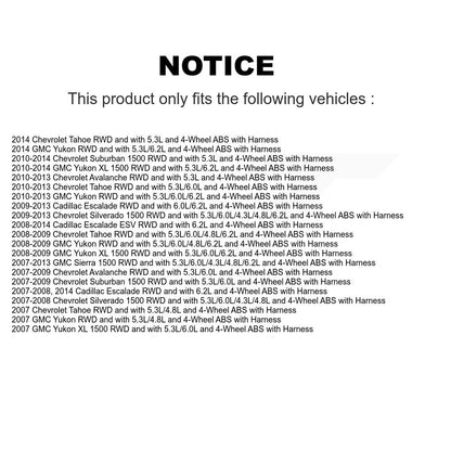 Wheel Hub Bearing Extra Sensor Front Kit For Chevrolet GMC Silverado 1500 Sierra