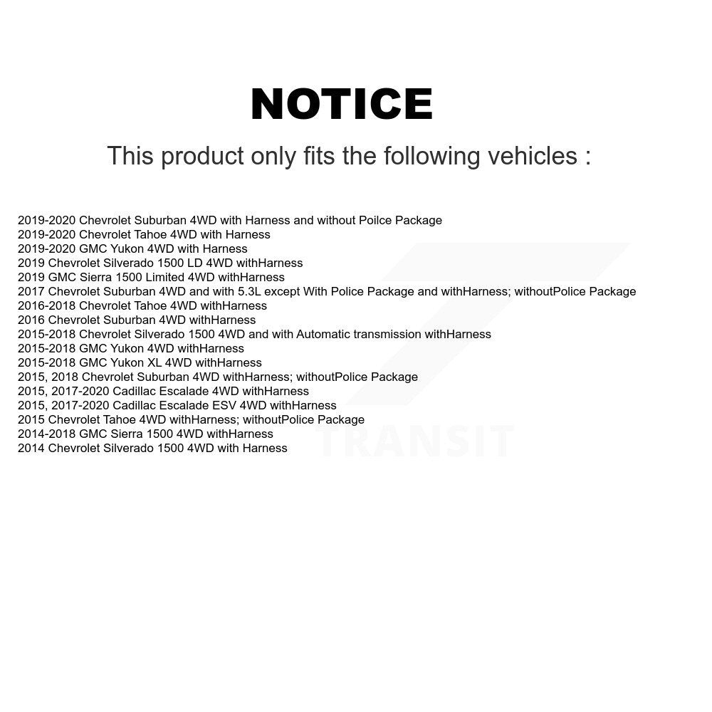 Wheel Hub Bearing Extra Sensor Front Kit For GMC Chevrolet Sierra 1500 Silverado