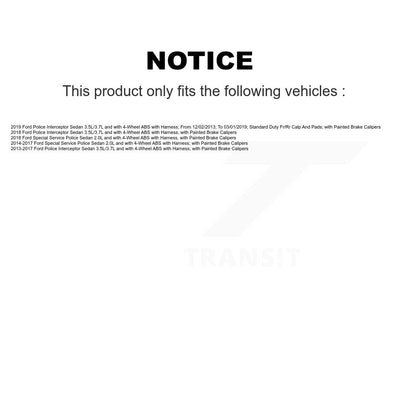 Wheel Hub Bearing And ABS Sensor Front Kit For Ford Police Interceptor Sedan
