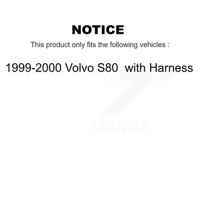 Wheel Hub Bearing And ABS Sensor Front Kit For 1999-2000 Volvo S80 with Harness