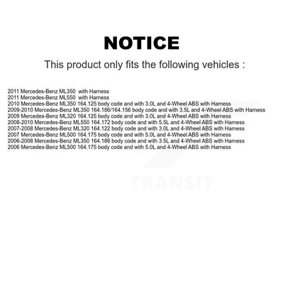 Wheel Bearing And ABS Sensor Front Kit For Mercedes-Benz ML350 ML320 ML550 ML500