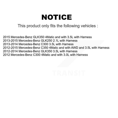Wheel Bearing And ABS Sensor Front Kit For Mercedes-Benz C300 GLK250 GLK350 C350