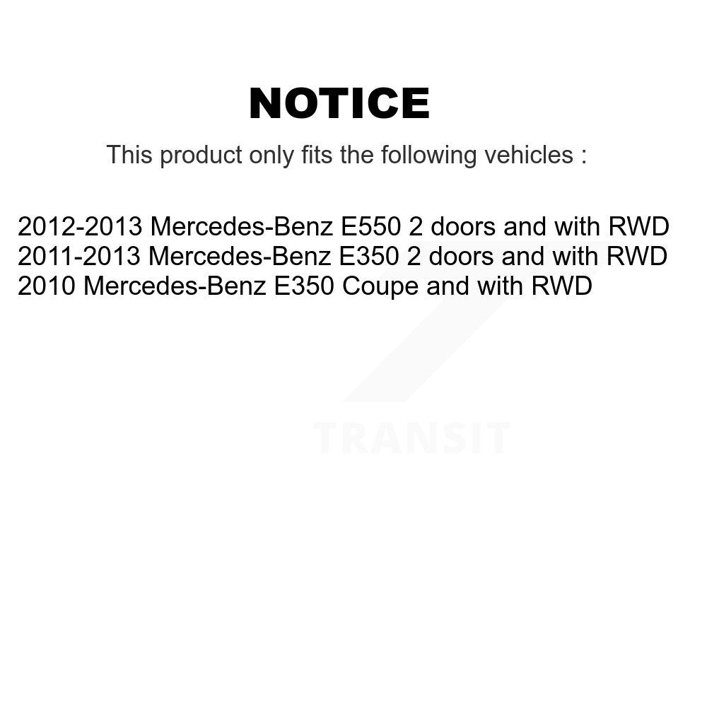 Wheel Bearing And ABS Sensor Front Kit For Mercedes-Benz E350 E550