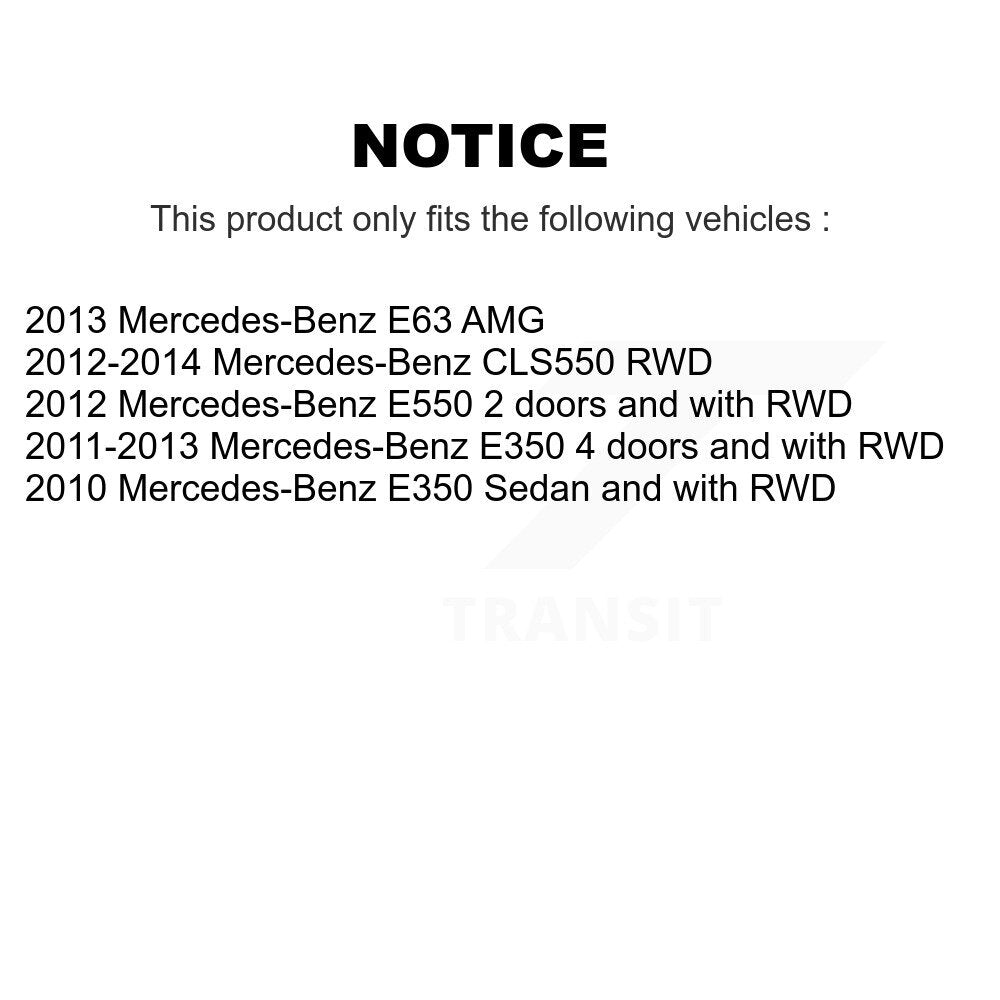 Wheel Bearing & ABS Sensor Front Kit For Mercedes-Benz E350 CLS550 E550 E63 AMG